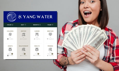 How Does Yang Water Affect Wealth in Four Pillars of Destiny?