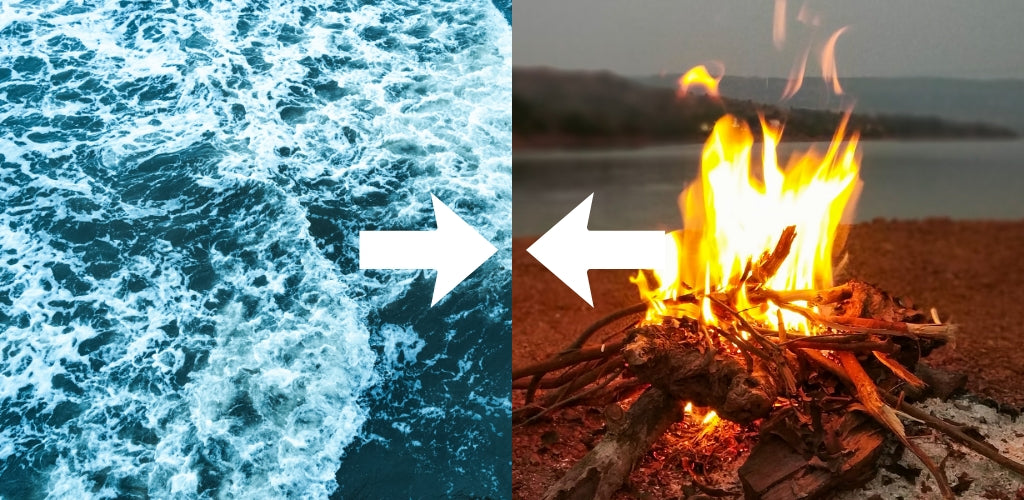 What Happens When Water Clashes with Fire?