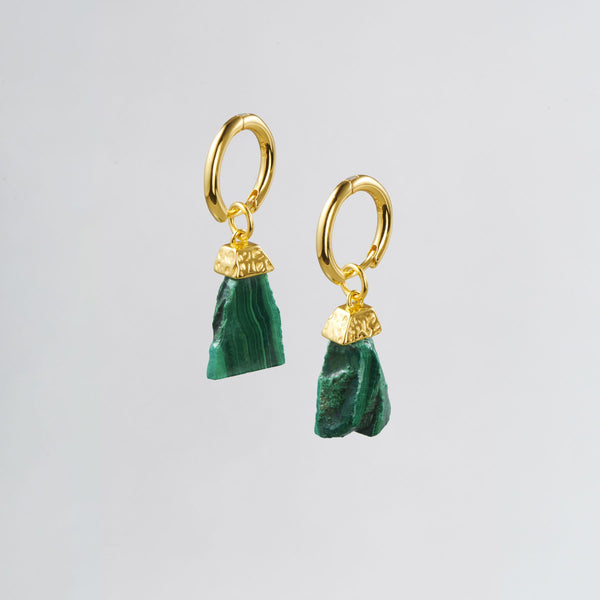 Sylvan slate - Malachite Earrings