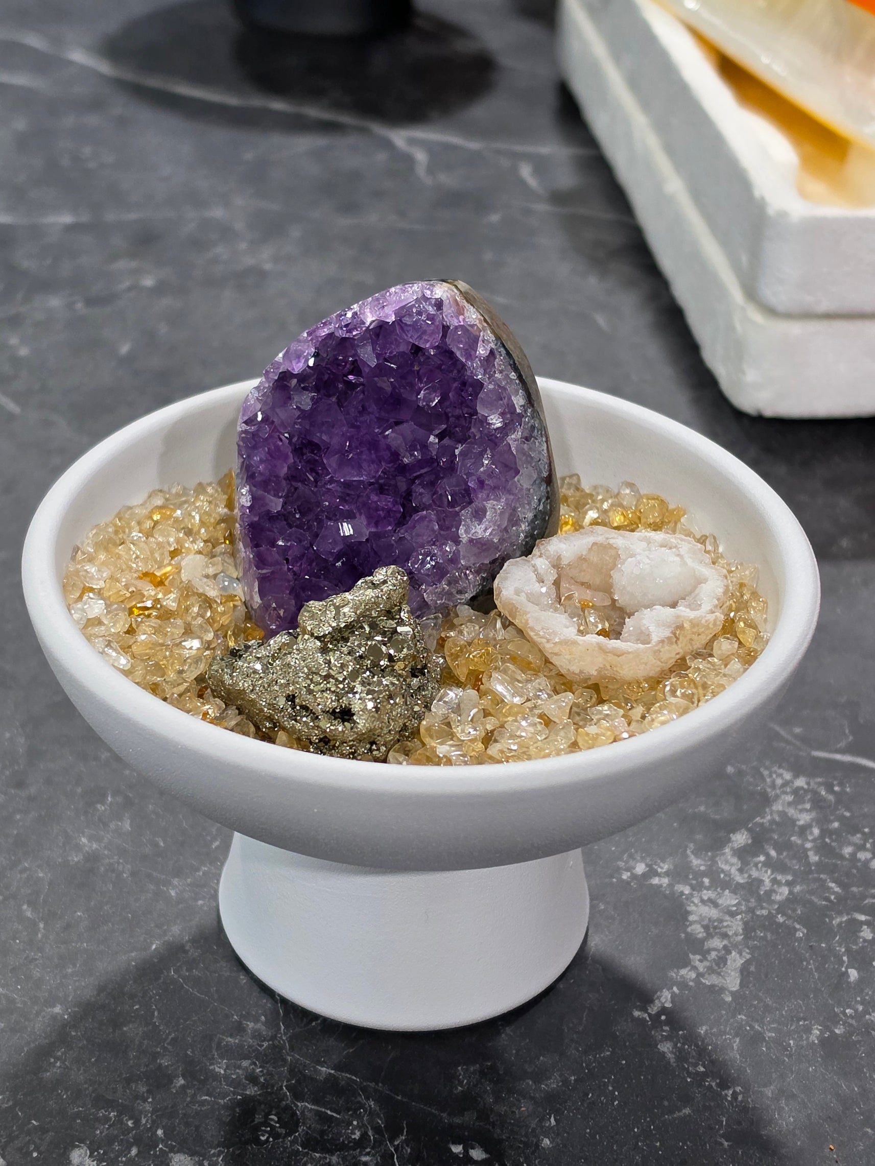 [FB Live Exclusive] Premium White Crystal Bowl
