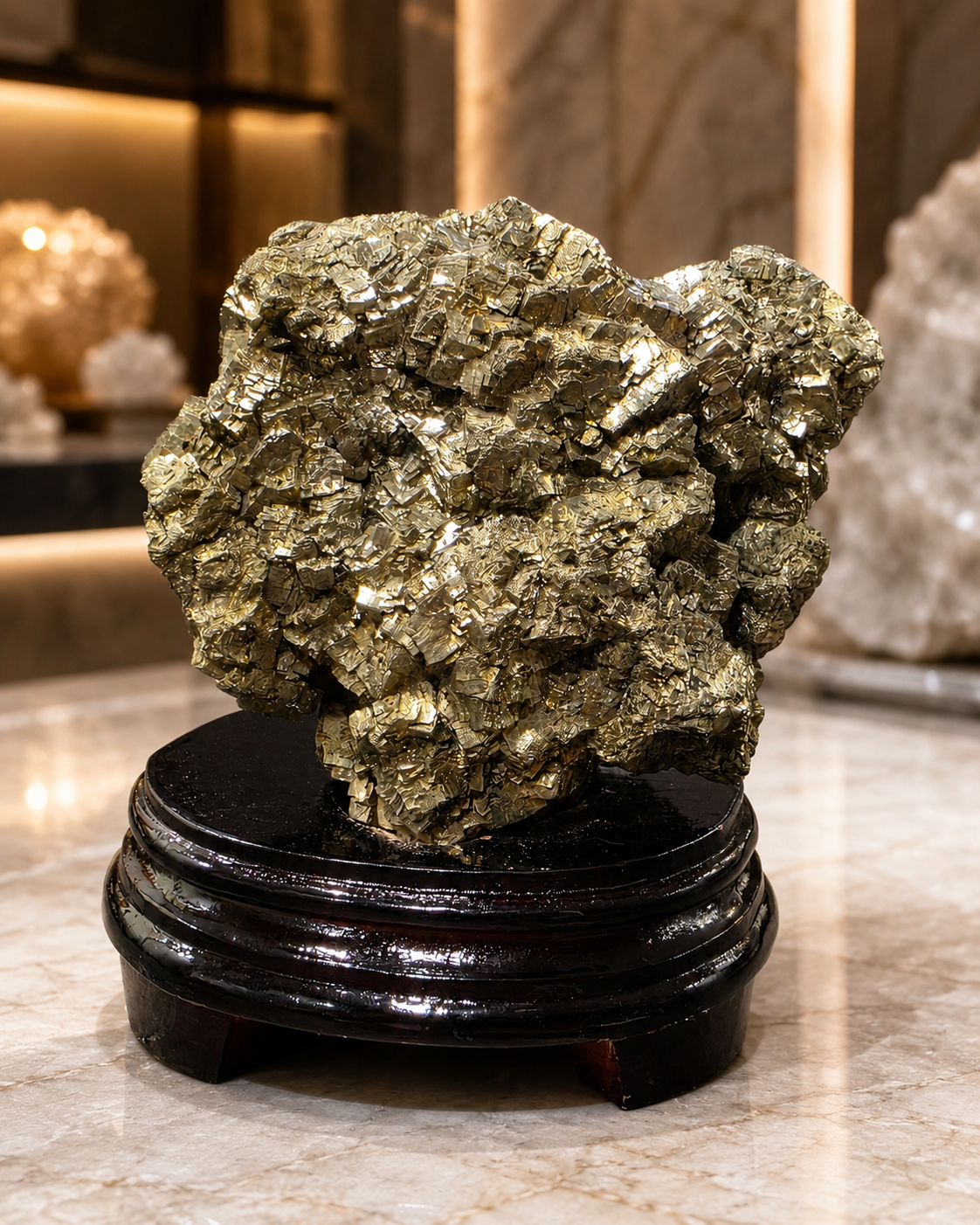 Rare Big Pyrite Wealth Display Stone (3kg)