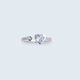Aquamarine Twin Heart of Flow – Heart of Prosperity Collection (ADJUSTABLE)