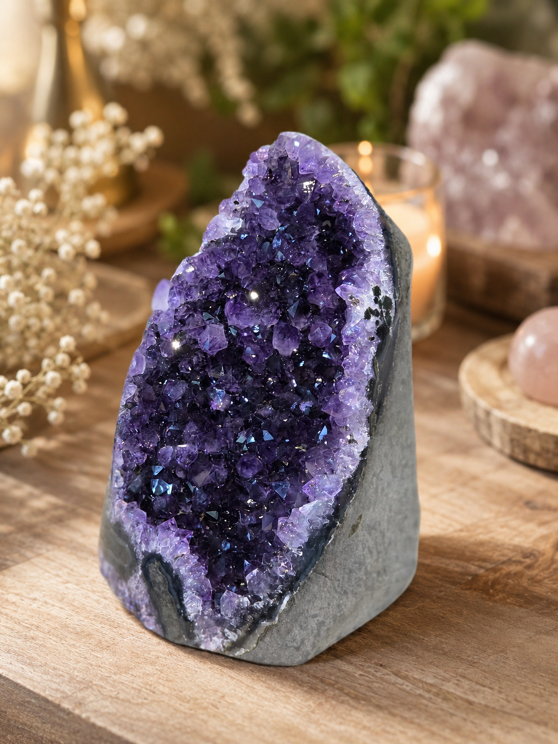 High Grade Amethyst Cave Home Decor Piece Design 1 (1.05kg)