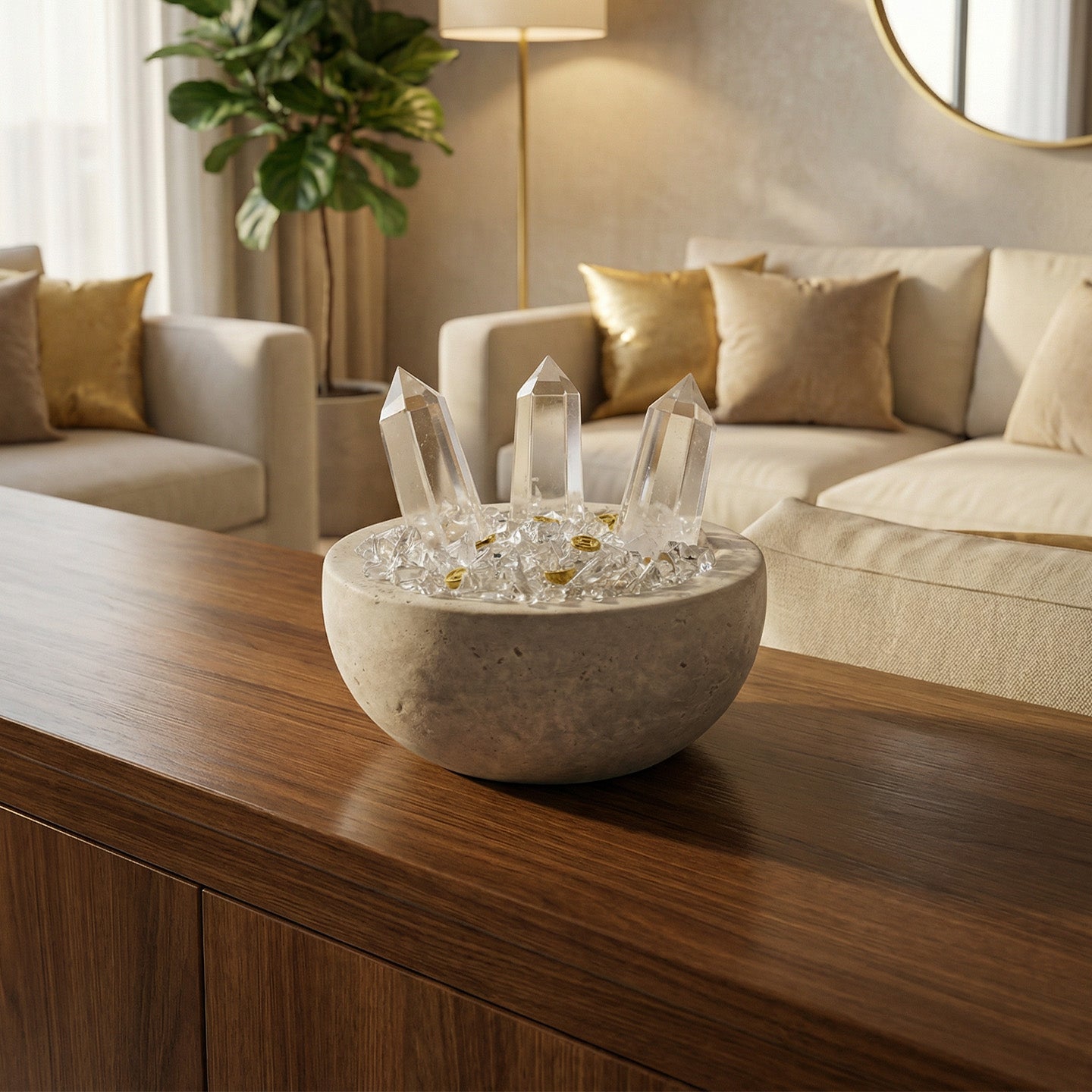 The Millionaire Magnet · Clear Quartz Wealth Bowl (PRE ORDER)