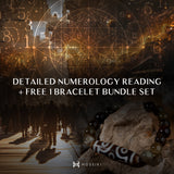 Detailed Numerology Reading + FREE 1 Bracelet Bundle Set