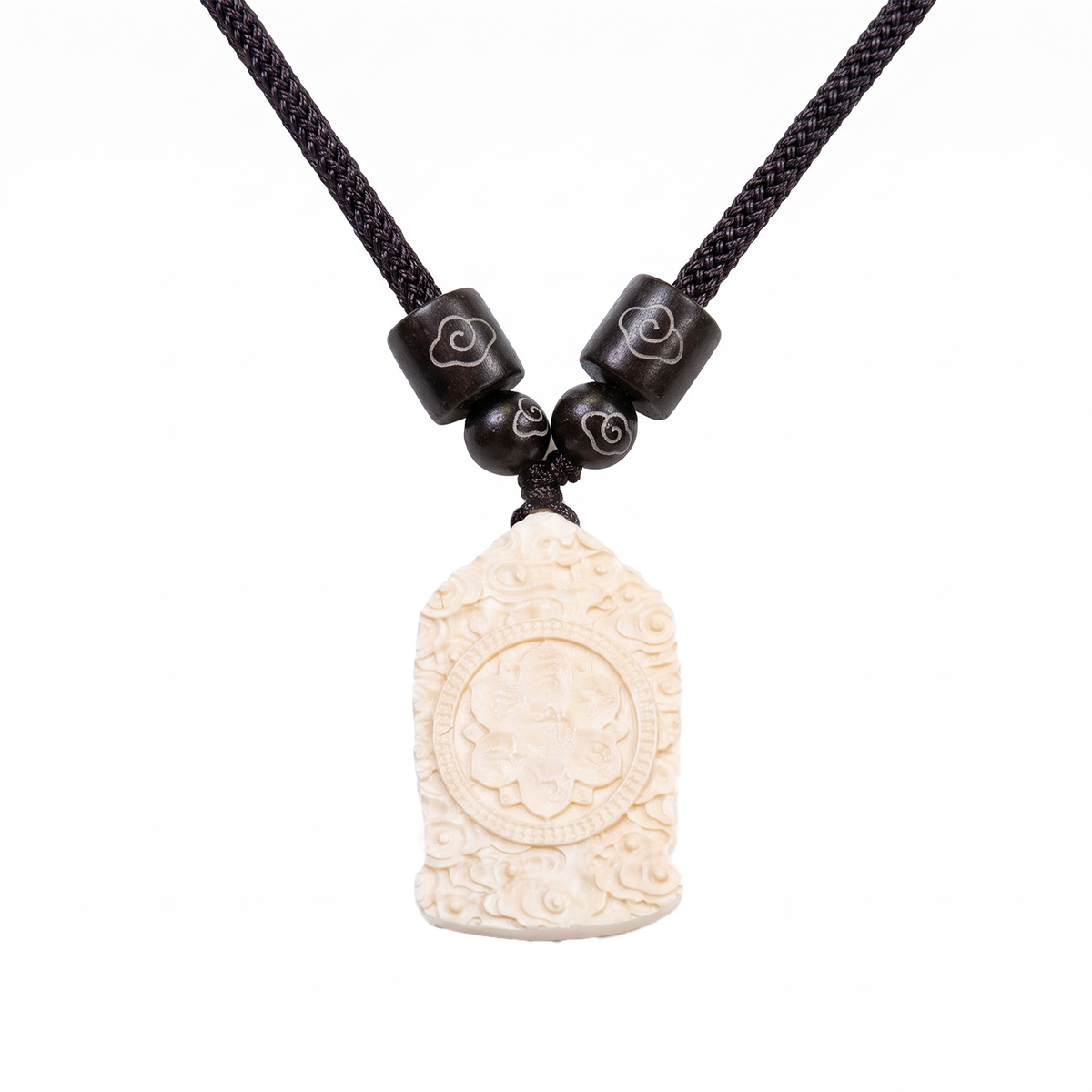 Mahakala, Guardian of Fortune 大黑天·护财尊 | 万年·灵刻 Mammoth Tusk Pendant