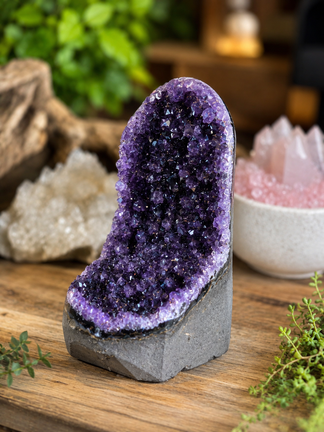 High Grade Amethyst Cave Home Decor Piece Design 2 (1.12kg)