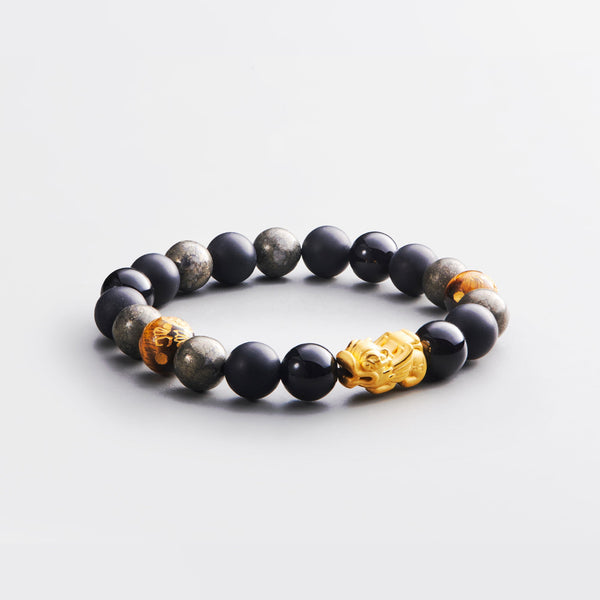 The Midnight Reign - 0.8G 999 Solid Gold Pixiu Series