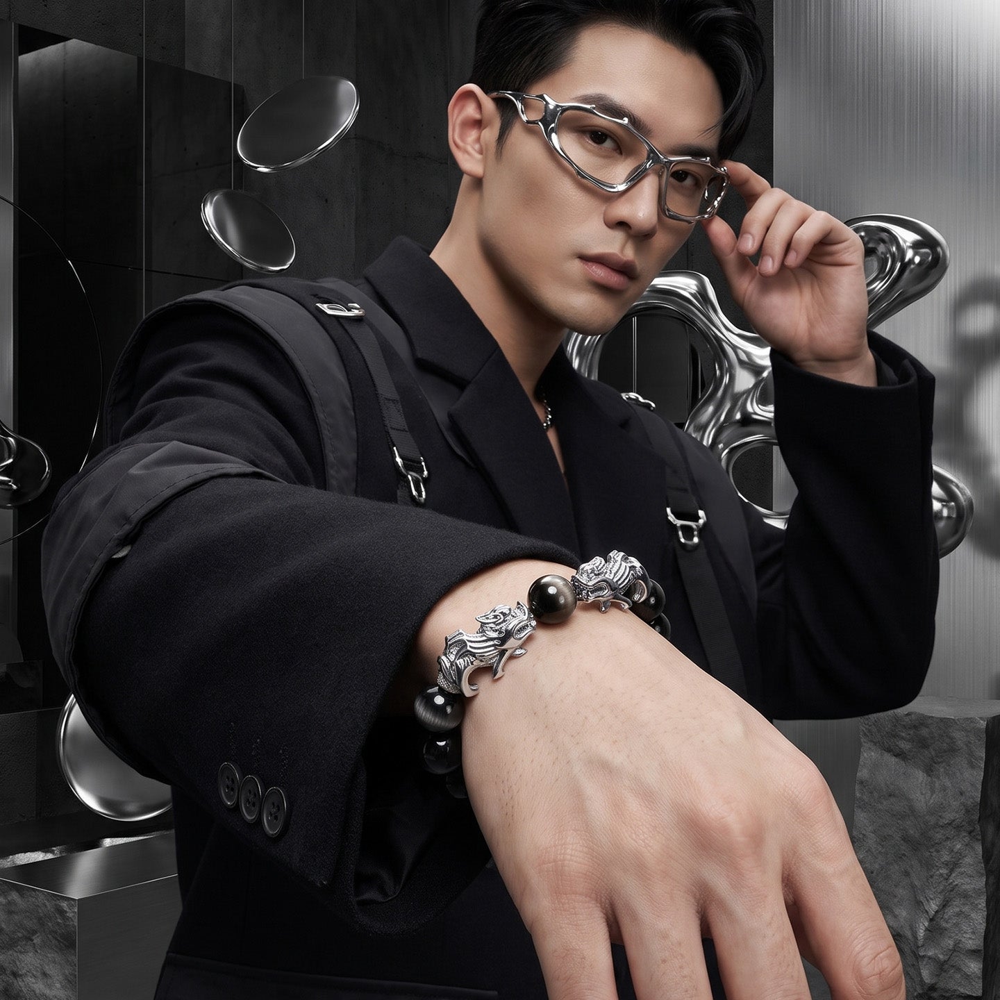 Midnight Aura Hypersthene – The Millionaire Bracelet