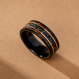 EXTRAORDINARY METEORITE RING - THE ALIGN