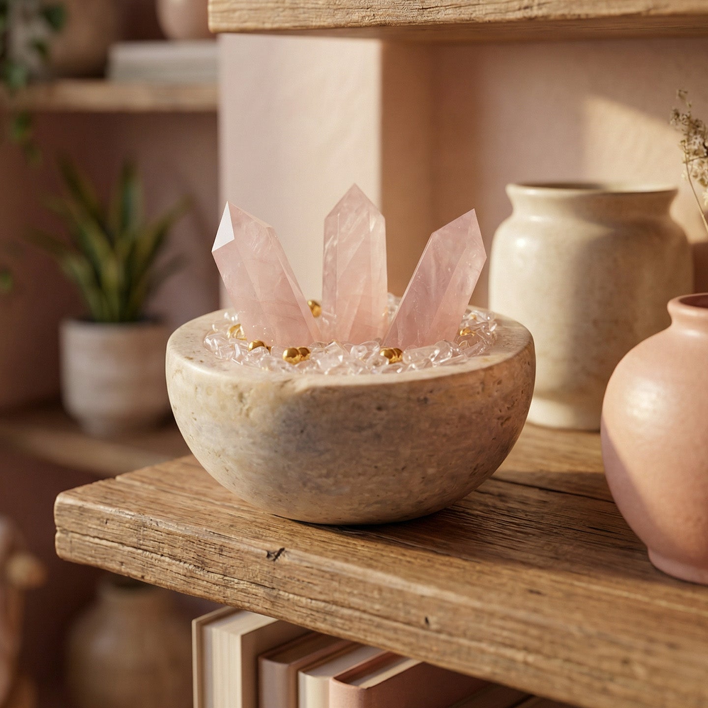 The Lover's Charm · Pink Quartz Romance Bowl (PRE ORDER)