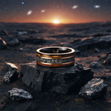 EXTRAORDINARY METEORITE RING - THE ALIGN