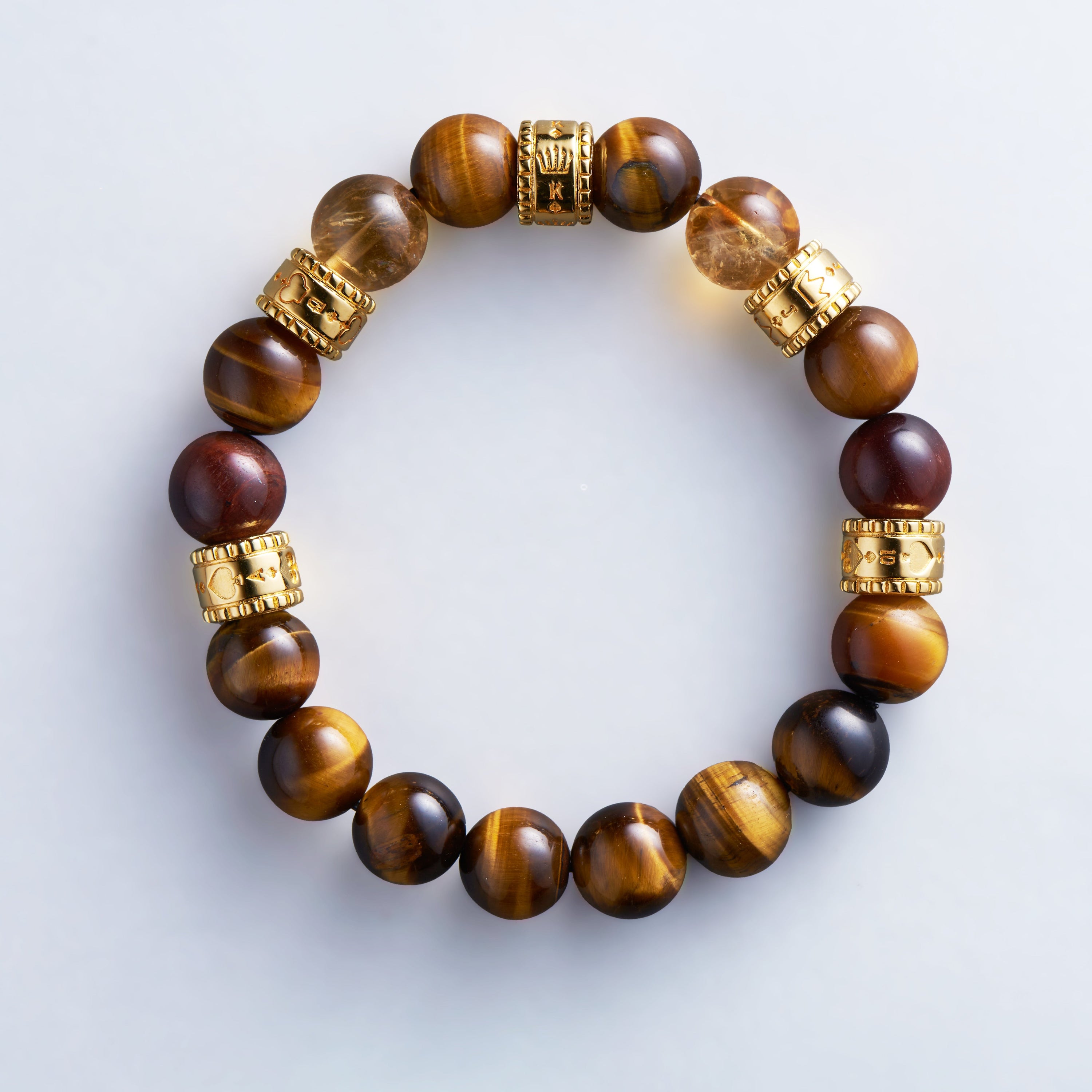 The Sovereign Command - 18K Gold Royal Flush Collection