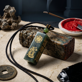 Three Treasures Seal 財官印 | Personalised Arctic Jade Name Seal