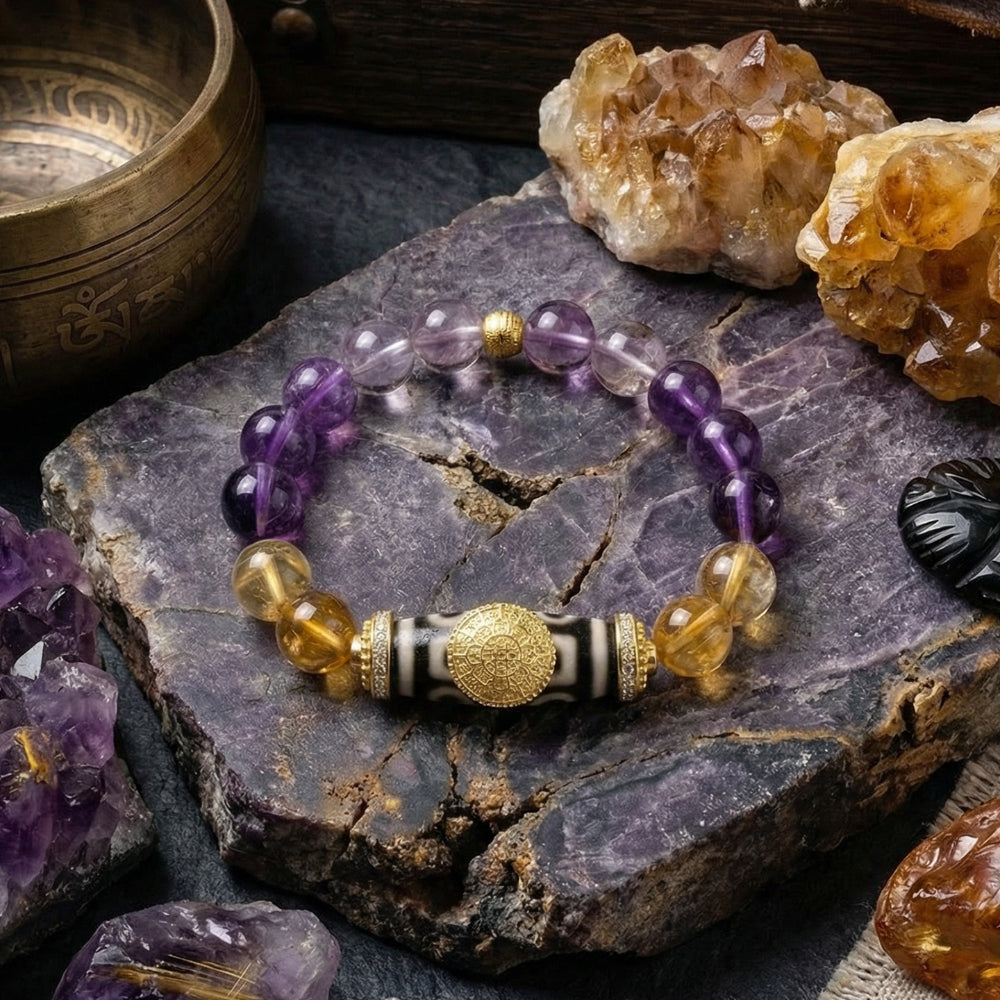 Tibetan Millionaire Wealth Band 八方来财手链 (Blessed & UV-Activated Sacred Script)
