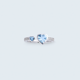 Topaz Twin Heart of Clarity – Heart of Prosperity Collection  (ADJUSTABLE)