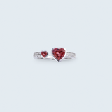 Tourmaline Twin Heart of Passion – Heart of Prosperity Collection (ADJUSTABLE)