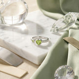 Peridot Twin Heart of Growth – Heart of Prosperity Collection (ADJUSTABLE)