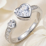Topaz Twin Heart of Clarity – Heart of Prosperity Collection  (ADJUSTABLE)