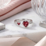 Tourmaline Twin Heart of Passion – Heart of Prosperity Collection (ADJUSTABLE)