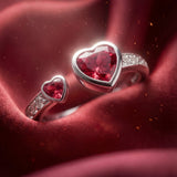Tourmaline Twin Heart of Passion – Heart of Prosperity Collection (ADJUSTABLE)