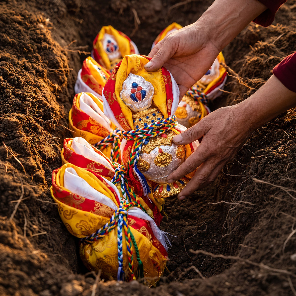 Wealth Treasury Vase ritual preparation