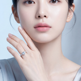 Aquamarine Heart of Flow Ring (Made To Order)