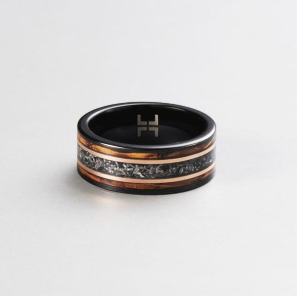 EXTRAORDINARY METEORITE RING - THE ALIGN