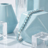 Équilibre Tennis Bracelet – Vélour Bleu