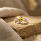 Citrine Heart of Abundance Ring (Made To Order)